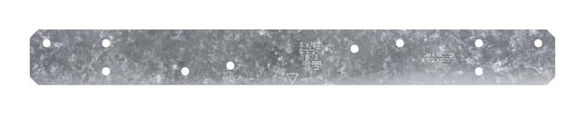 Simpson Strong-Tie ST Series ST18 Strap Tie, 17-3/4 in L x 1-1/4 in W Dimensions, 16 ga, Steel, Galvanized/Zinc, 1/PK, Pack of 100