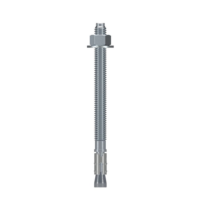 Simpson Strong-Tie Strong-Bolt 2 STB2-37500P1 Wedge Anchor, 3/8 in Dia, 5 in L, Carbon Steel, Zinc, Pack of 15