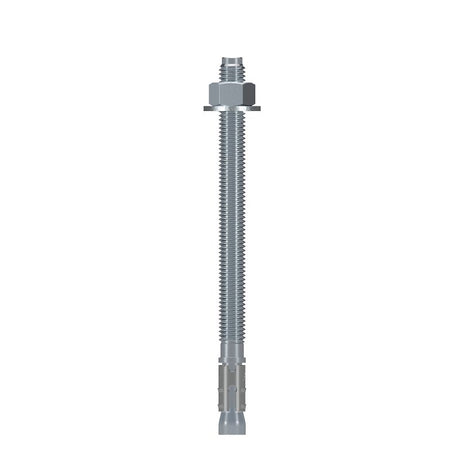 Simpson Strong-Tie Strong-Bolt 2 STB2-50700P1 Wedge Anchor, 1/2 in Dia, 7 in OAL, Carbon Steel, Zinc, Pack of 15