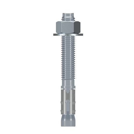 Simpson Strong-Tie Strong-Bolt 2 STB2-62500P1 Wedge Anchor, 5/8 in Dia, 5 in OAL, Carbon Steel, Zinc, Pack of 10