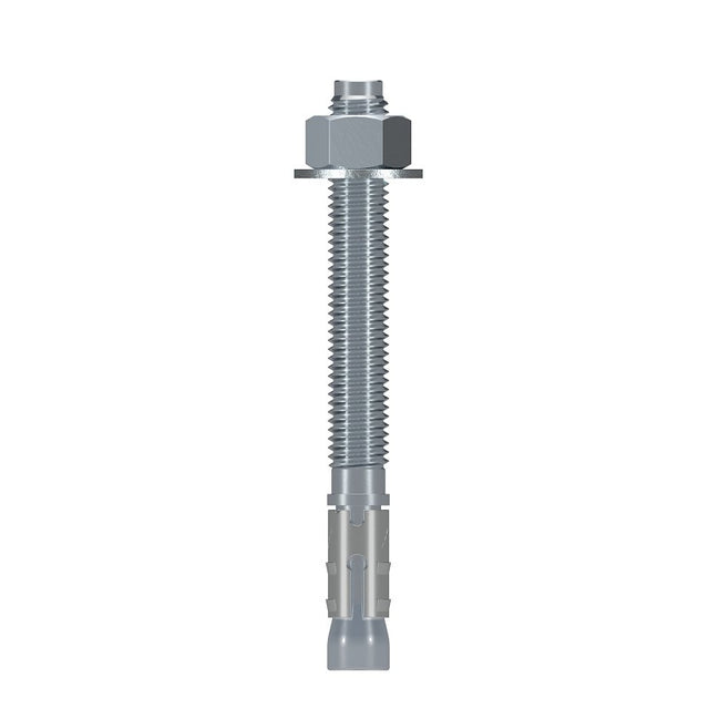 Simpson Strong-Tie Strong-Bolt 2 STB2-62600P1 Wedge Anchor, 5/8 in Dia, 6 in OAL, Carbon Steel, Zinc, Pack of 10