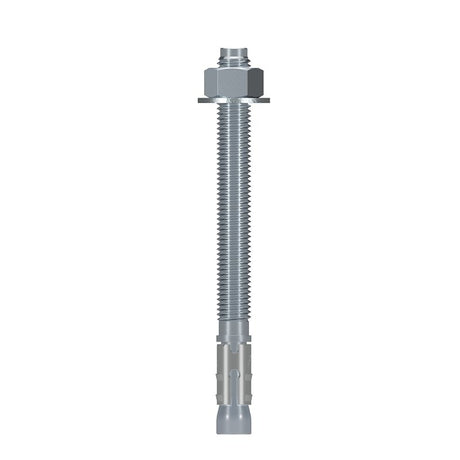Simpson Strong-Tie Strong-Bolt 2 STB2-62700P1 Wedge Anchor, 5/8 in Dia, 7 in OAL, Carbon Steel, Zinc, Pack of 10