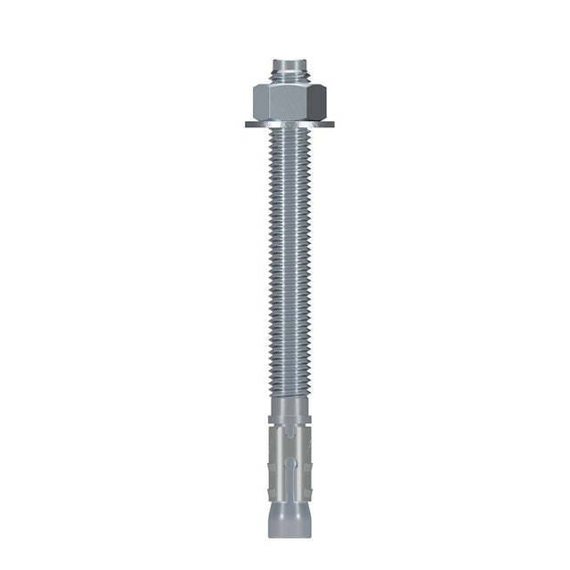 Simpson Strong-Tie Strong-Bolt 2 STB2-62700P1 Wedge Anchor, 5/8 in Dia, 7 in OAL, Carbon Steel, Zinc, Pack of 10