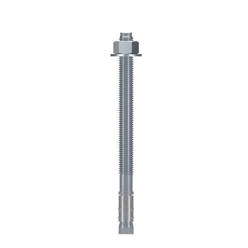 Simpson Strong-Tie Strong-Bolt 2 STB2-62812P1 Wedge Anchor, 5/8 in Dia, 8-1/2 in L, Carbon Steel, Zinc, Pack of 10
