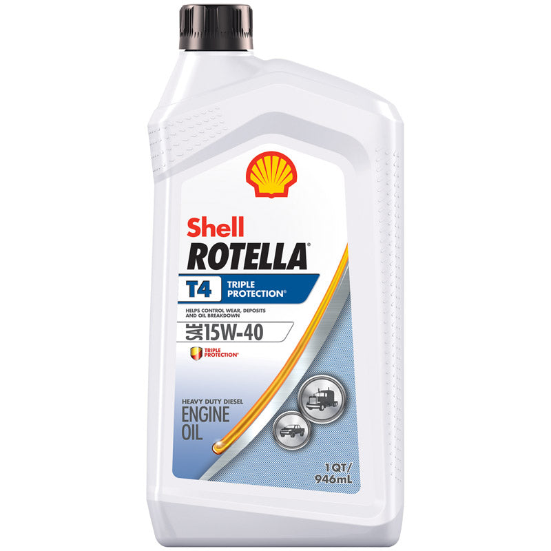 Shell Rotella 15W-40 Diesel Heavy Duty Engine Oil 1 qt 1 pk, Pack of 6