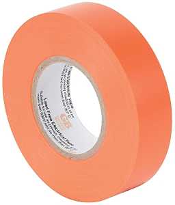 Gardner Bender GTO-667P Electrical Tape, 66 ft L, 3/4 in W, PVC Backing, Orange