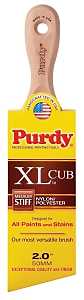 Purdy XL Cub 144153320 Angular Trim Brush, 2 in W, 2-11/16 in L Bristle, Nylon/Polyester Bristle