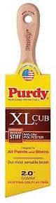 Purdy XL Cub 144153320 Angular Trim Brush, 2 in W, 2-11/16 in L Bristle, Nylon/Polyester Bristle