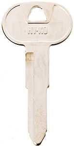 Hy-Ko 11010B56 Key Blank, Brass, Nickel, B56 Key Number, Pack of 10