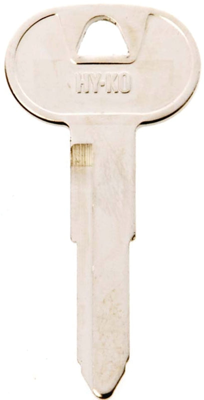Hy-Ko 11010B56 Key Blank, Brass, Nickel, B56 Key Number, Pack of 10