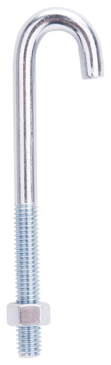 ProSource LR322 J-Bolt, 5 in L, 250 lbs Working Load, Zinc, Pack of 10