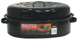 Granite Ware F0510-4 Roaster, 20 lb Capacity, Porcelain/Steel, Black, Dark Enamel, 19 in L, 13-1/2 in W, 8-1/2 in H, Pack of 4