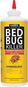 Harris HDE-8 Bed Bug Killer, Powder, Spray Application, 8 oz, Bottle