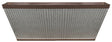 Southern Patio HDR-054818 Deck Rail Planter, 24 in Dia, 9 in H, 11-1/2 in W, 24 in D, Westlake Design, HDR, Rustic