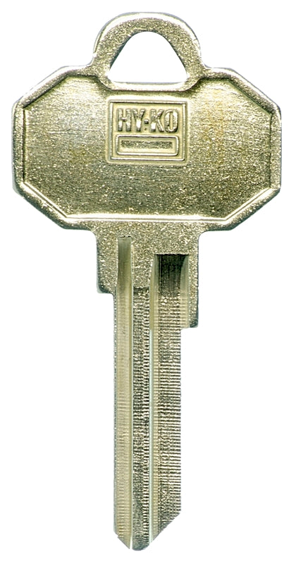 Hy-Ko 11010BWK5 Key Blank, Brass, Nickel-Plated, For: Baldwin BWK5 Locks, Pack of 10