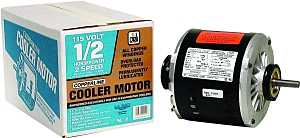 Dial 2204 Evaporative Cooler Motor, 0.5 hp, 1-Phase, 115 V, 1/2 in Dia Shaft, Clockwise Shaft Rotation