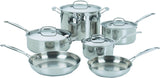 Cuisinart Chef's Classic 77-10 Cookware Set, Stainless Steel, Polished Mirror, 10-Piece