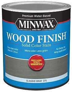 Minwax 108210000 Wood Stain, Solid Stain, Classic Gray, Liquid, 32 fl-oz, Pack of 4