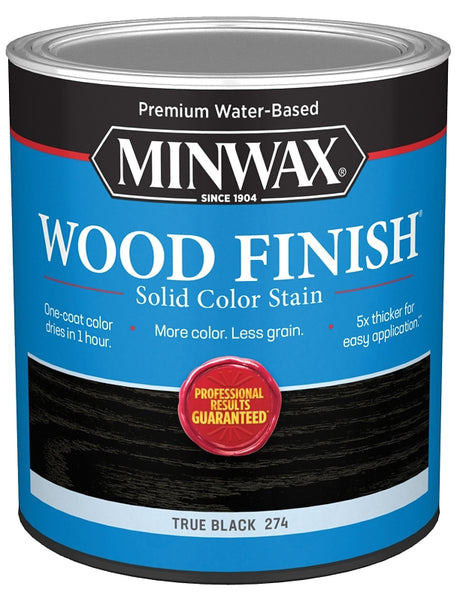 Minwax 108510000 Wood Stain, Solid Stain, True Black, Liquid, 32 fl-oz, Pack of 4