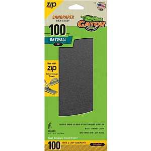 Gator 7157 Sandpaper, 10-1/2 in L, 4-1/2 in W, 100 Grit, Medium, Silicone Carbide Abrasive