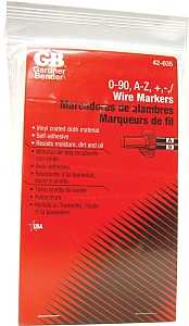 Gardner Bender 42-035 Pocket-Sized Wire Markers Booklet