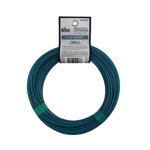 Koch 5/32 in. D X 50 ft. L Green Cabled Wire Vinyl Clothesline Wire