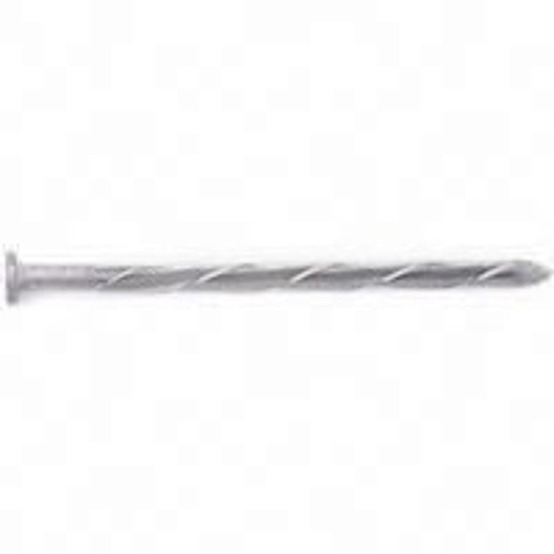 National Nail 00004132 Siding Nail, 6d, 2 in L, Steel, Galvanized, Flat Head, Round, Spiral Shank, 50 lb