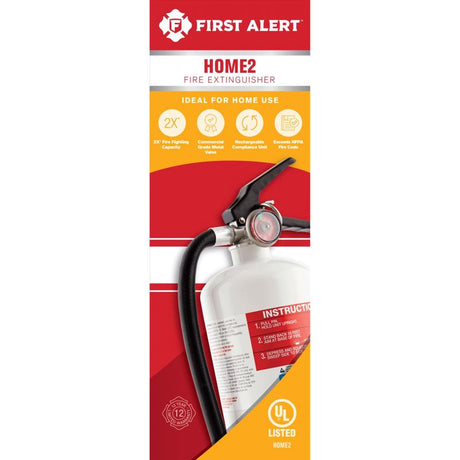 First Alert 5 lb Fire Extinguisher For Home/Workshops US Coast Guard Agency Approval, Pack of 2