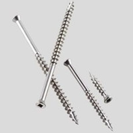 Simpson Strong-Tie S10300DB5 Screw, #10 Thread, 3 in L, Coarse Thread, Bugle Head, Square Drive, Type 17 Point, Steel