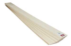 Midwest Products 5004 Basswood Sheet, 36 in L, 4 in W, 1/8 in Thick