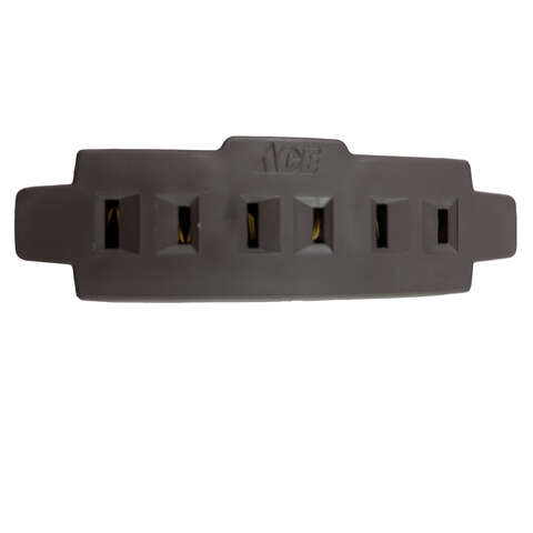 Ace Polarized 3 outlets Adapter 1 pk, Pack of 10