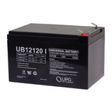 Universal Power Group U12120 12 Ah 12 V Lead Acid Battery, Pack of 2
