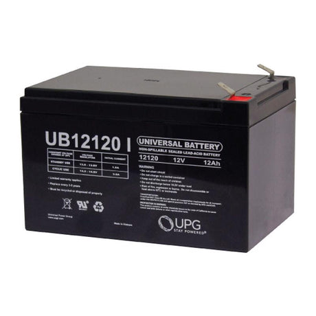Universal Power Group U12120 12 Ah 12 V Lead Acid Battery, Pack of 2