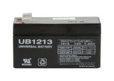Universal Power Group UB1213 1.3 Ah 12 V Lead Acid Battery, Pack of 2