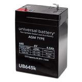 Universal Power Group UB645k 4.5 Ah 6 V Lead Acid Battery, Pack of 2