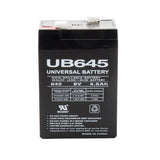Universal Power Group UB645k 4.5 Ah 6 V Lead Acid Battery, Pack of 2