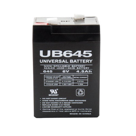 Universal Power Group UB645k 4.5 Ah 6 V Lead Acid Battery, Pack of 2