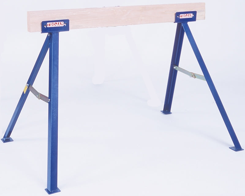 Qualcraft TS35 Sawhorse, 35 in H, Steel, Blue