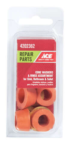 Ace Assorted in. D Rubber Cone Washer 8 pk