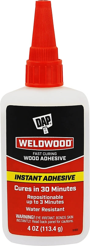 DAP RapidFuse 7079800131 Instant Adhesive, Clear, 4 oz Tube, Pack of 6