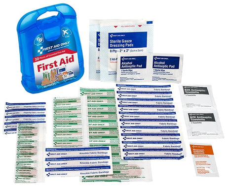 First Aid Only 91098 First Aid Kit, 29-Piece, Multi-Color, Pack of 12