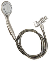 Plumb Pak K744BN Handheld Shower, 1.8 gpm, 5-Spray Function, Brushed Nickel, 60 in L Hose, 3.8 in Dia Head