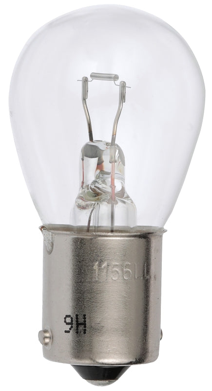 Peak 1156LL-BPP Miniature Automotive Bulb, 12.8 V, 27 W, Incandescent Lamp, Bayonet, Clear