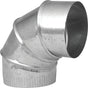 Imperial GV0302-C Adjustable Elbow, 8 in Connection, 26 Gauge, Galvanized