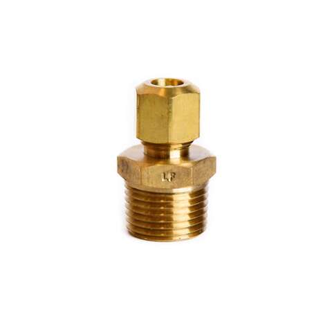 ATC 1/4 in. Compression X 3/8 in. D MPT Brass Connector, Pack of 5