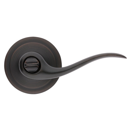 Kwikset Signature Series 730TNL11P Privacy Lever, Thumbturn Lock, Venetian Bronze, Zinc, Residential, Reversible Hand