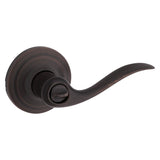 Kwikset Signature Series 730TNL 11P 6AL RCS Privacy Lever, Thumbturn Lock, Venetian Bronze, Zinc, Residential, 2 Grade