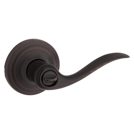 Kwikset Signature Series 730TNL 11P 6AL RCS Privacy Lever, Thumbturn Lock, Venetian Bronze, Zinc, Residential, 2 Grade