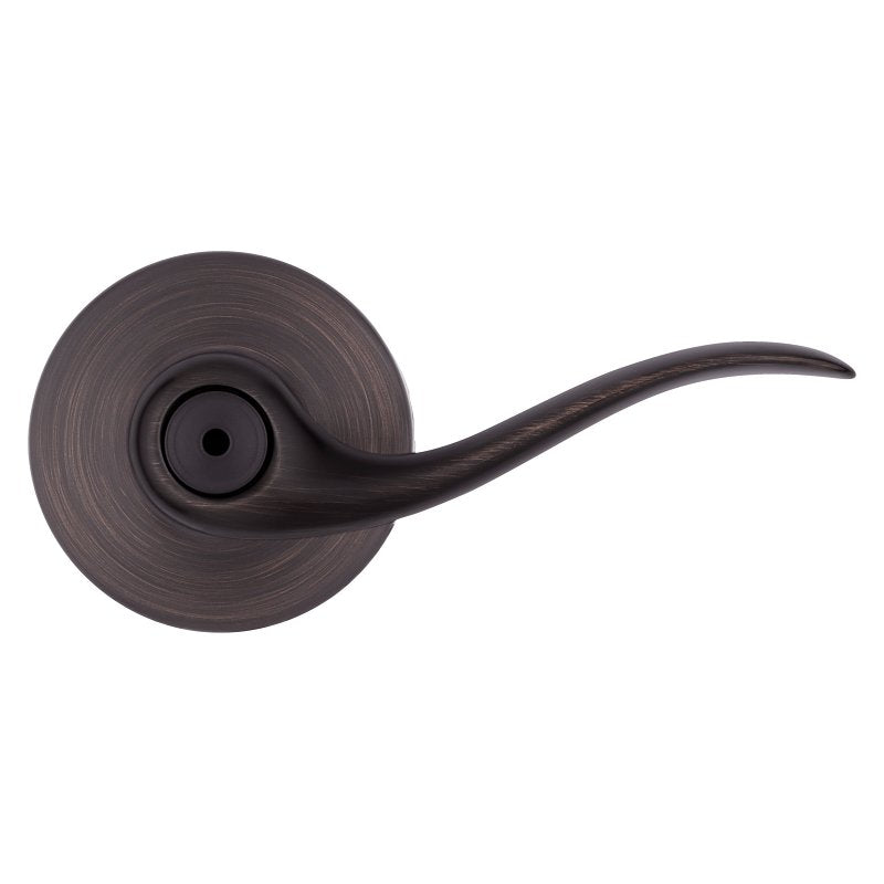 Kwikset Signature Series 730TNL 11P 6AL RCS Privacy Lever, Thumbturn Lock, Venetian Bronze, Zinc, Residential, 2 Grade