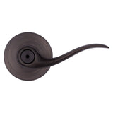 Kwikset Signature Series 730TNL 11P 6AL RCS Privacy Lever, Thumbturn Lock, Venetian Bronze, Zinc, Residential, 2 Grade